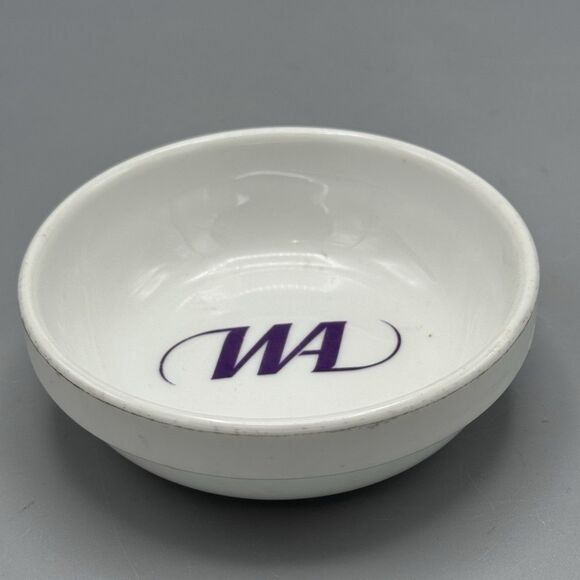 Vtg Rosenthal Germany Bowl with Purple WA in center Advertising Trinket Bowl - Picture 10 of 10
